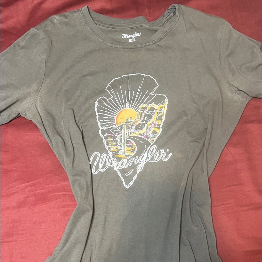 Wrangler Women's Charcoal Desert Graphic Tee